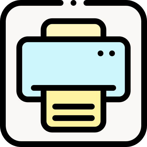 Print interface ui print icon Print interface ui print icon