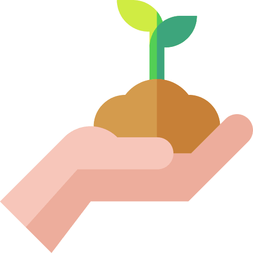 Plant leaf planting farming and gardening icon