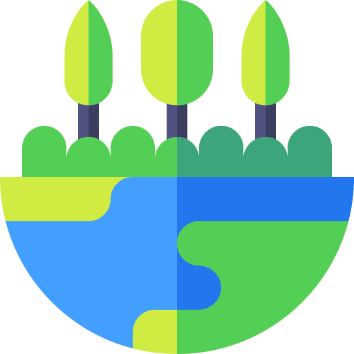 Trees ecology and environment forest sustainability icon