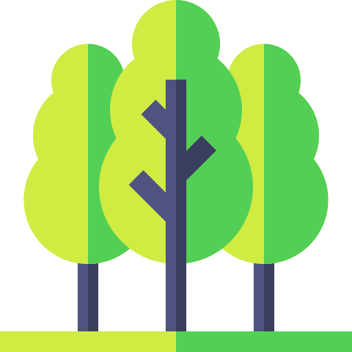 Trees woodland trees nature icon