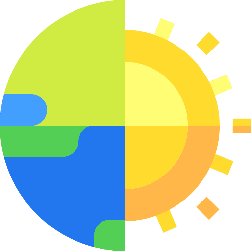 Day solar system earth day weather icon Day solar system earth day weather icon