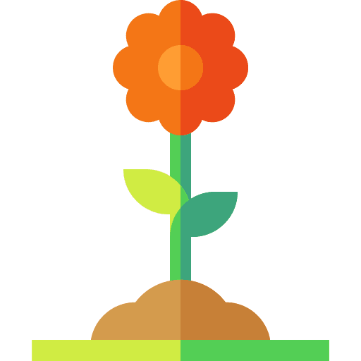 Flower gardening farming and gardening plant icon Flower gardening farming and gardening plant icon