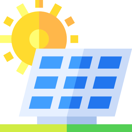 Solar panel nature technology renewable energy icon Solar panel nature technology renewable energy icon