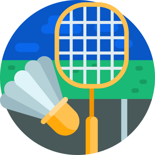 Badminton badminton sports and competition fun icon Badminton badminton sports and competition fun icon