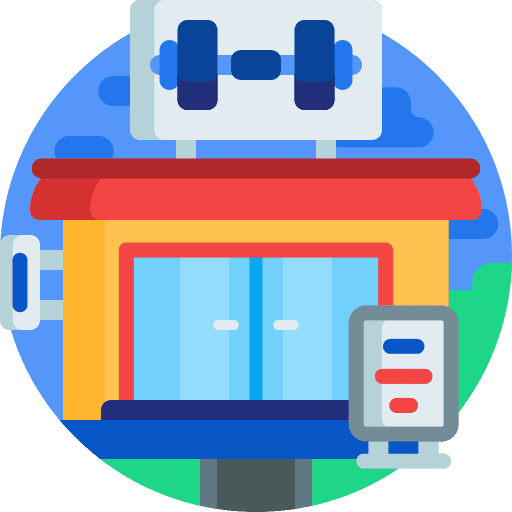 Gym barbell weightlifting gym icon Gym barbell weightlifting gym icon