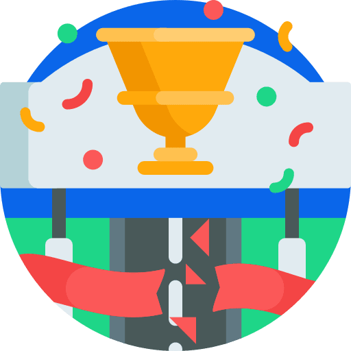 Marathon winner finish line champion icon Marathon winner finish line champion icon