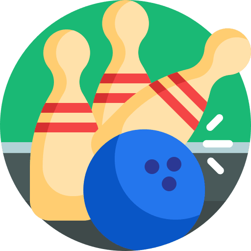 Bowling sports and competition leisure pins icon Bowling sports and competition leisure pins icon