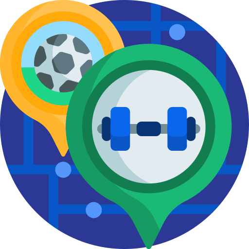 Dumbbells football equipment sports and competition icon Dumbbells football equipment sports and competition icon