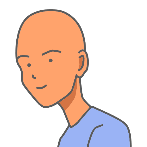 Bald man profile avatar user icon