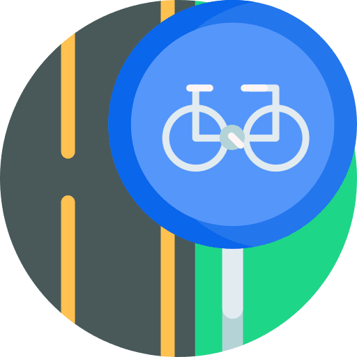 Bicycle parking traffic sign regulation road icon Bicycle parking traffic sign regulation road icon