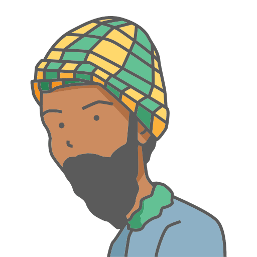 Man avatar hat man black icon