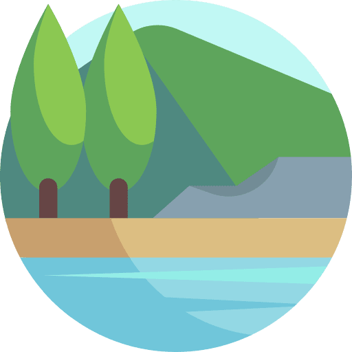 Nature scenery river nature icon