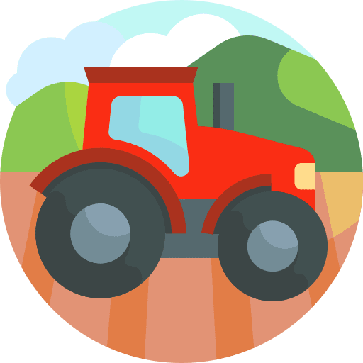 Tractor transportation tractor countryside icon