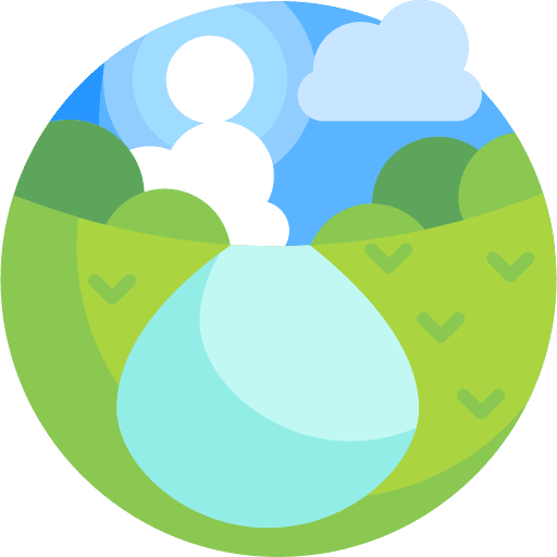 Landscape nature lake tree icon Landscape nature lake tree icon