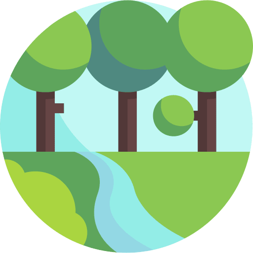 Landscape river tree nature icon Landscape river tree nature icon