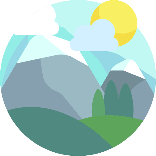 Mountain altitude scenery landscape icon Mountain altitude scenery landscape icon