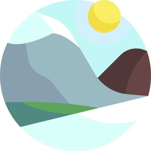 Nature landscape sun scenery icon Nature landscape sun scenery icon