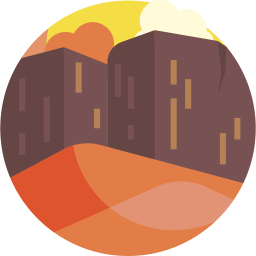 Nature scenery mountain landscape icon Nature scenery mountain landscape icon