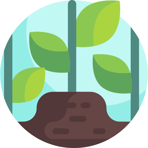 Nature soil leaf plant icon Nature soil leaf plant icon