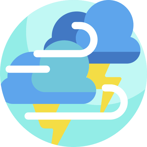 Weather wind thunderstorm weather icon Weather wind thunderstorm weather icon