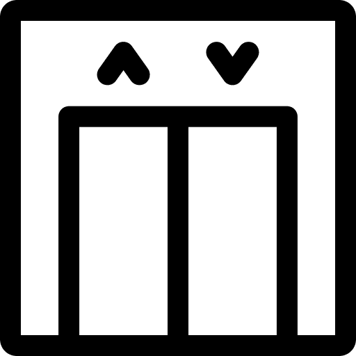 Elevator transport level transportation icon