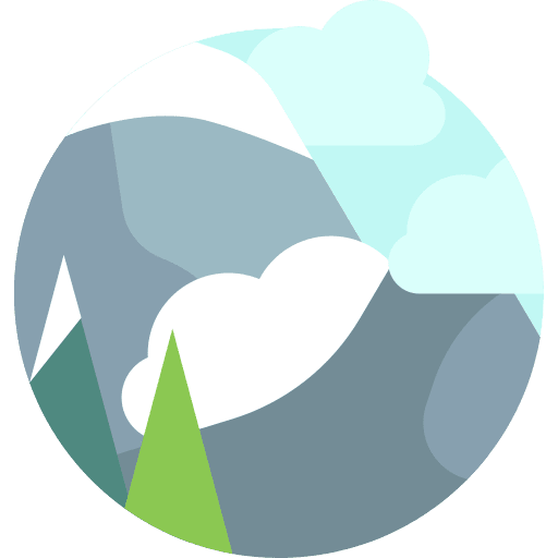 Mountain altitude snow nature icon Mountain altitude snow nature icon