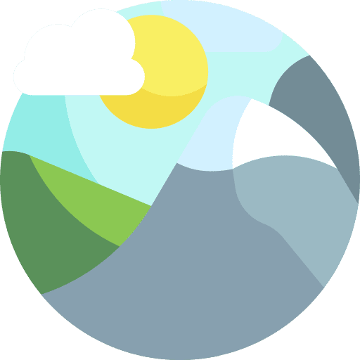 Nature mountain nature sun icon Nature mountain nature sun icon