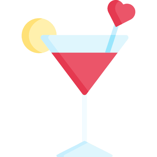 Cocktail glass drink food icon Cocktail glass drink food icon