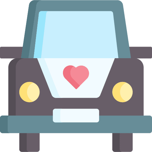 Wedding car honeymoon just married wedding car icon Wedding car honeymoon just married wedding car icon