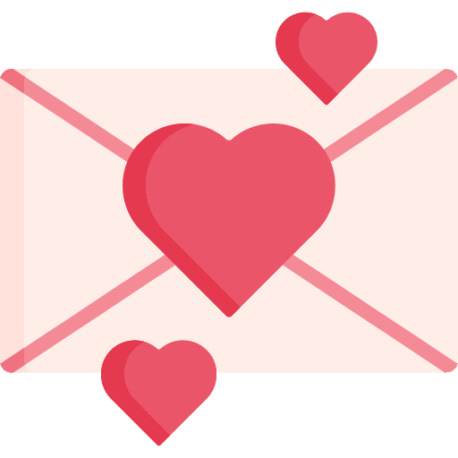 Wedding invitation heart romance invitation icon