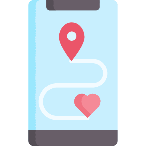 Wedding location love meeting place route icon Wedding location love meeting place route icon