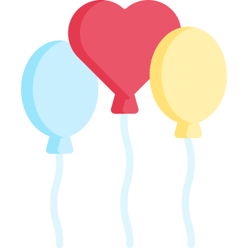 Balloons decoration celebration wedding day icon Balloons decoration celebration wedding day icon