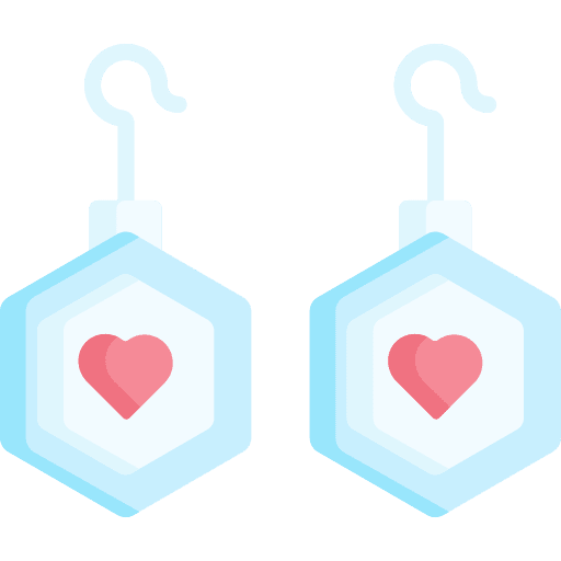 Earrings earrings romantic accessory icon Earrings earrings romantic accessory icon