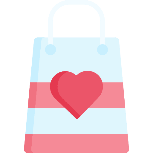 Gift bag heart shopping bag gift bag icon Gift bag heart shopping bag gift bag icon