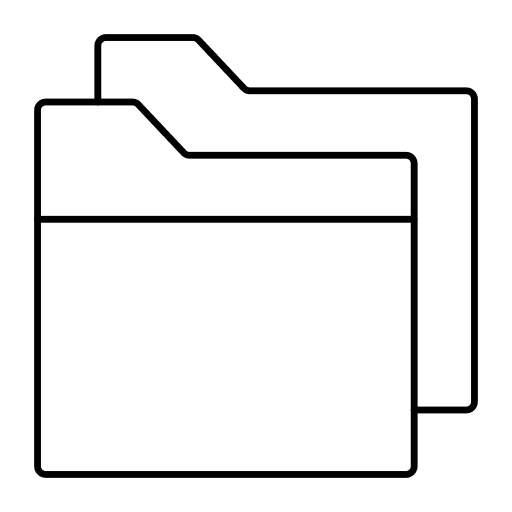 Folder data storage folder icon