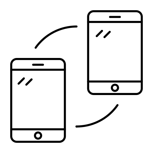 Smartphone exchange smartphone mobile icon