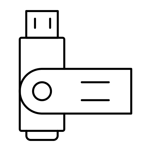 Flash drive data storage usb alert icon