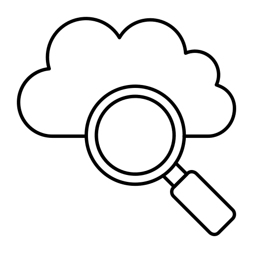 Magnifying glass magnifier search loupe icon
