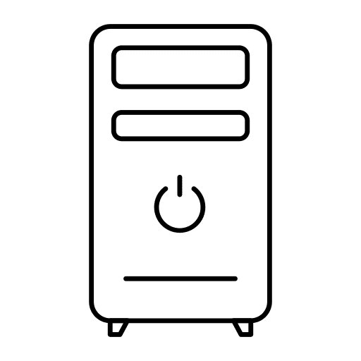 Desktop computer computer tower tower computing icon