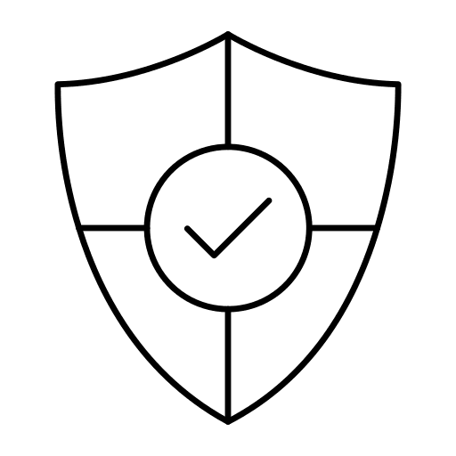 Shield shield protection tick icon