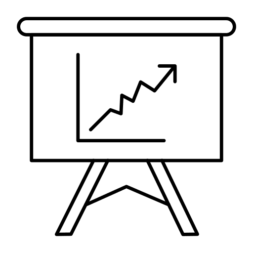 Statistics statistics board line icon
