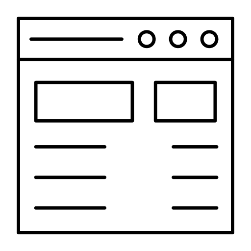 Web browser web dashboard webpage icon