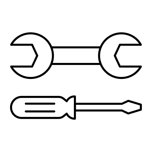 Wrench screwdriver tool maintenance icon