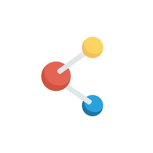 Connection sharing social network share icon
