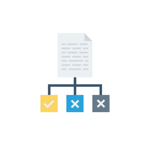 Documents tick documents paper icon