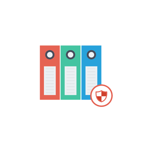 Files protection files security icon