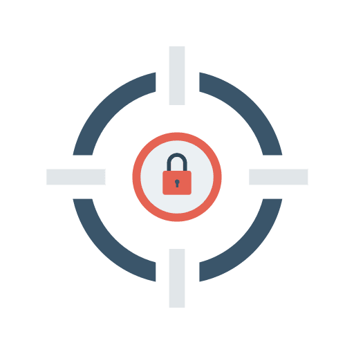 Focus aim lock focus icon