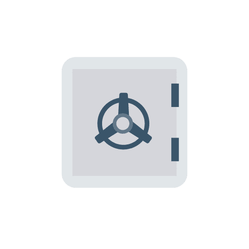 Locker bank safety box locker icon