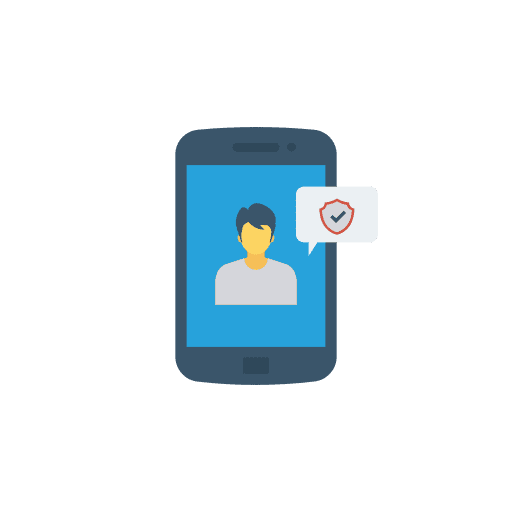 Mobile phone mobile phone profile user icon