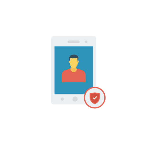 Mobile phone profile mobile phone protection icon